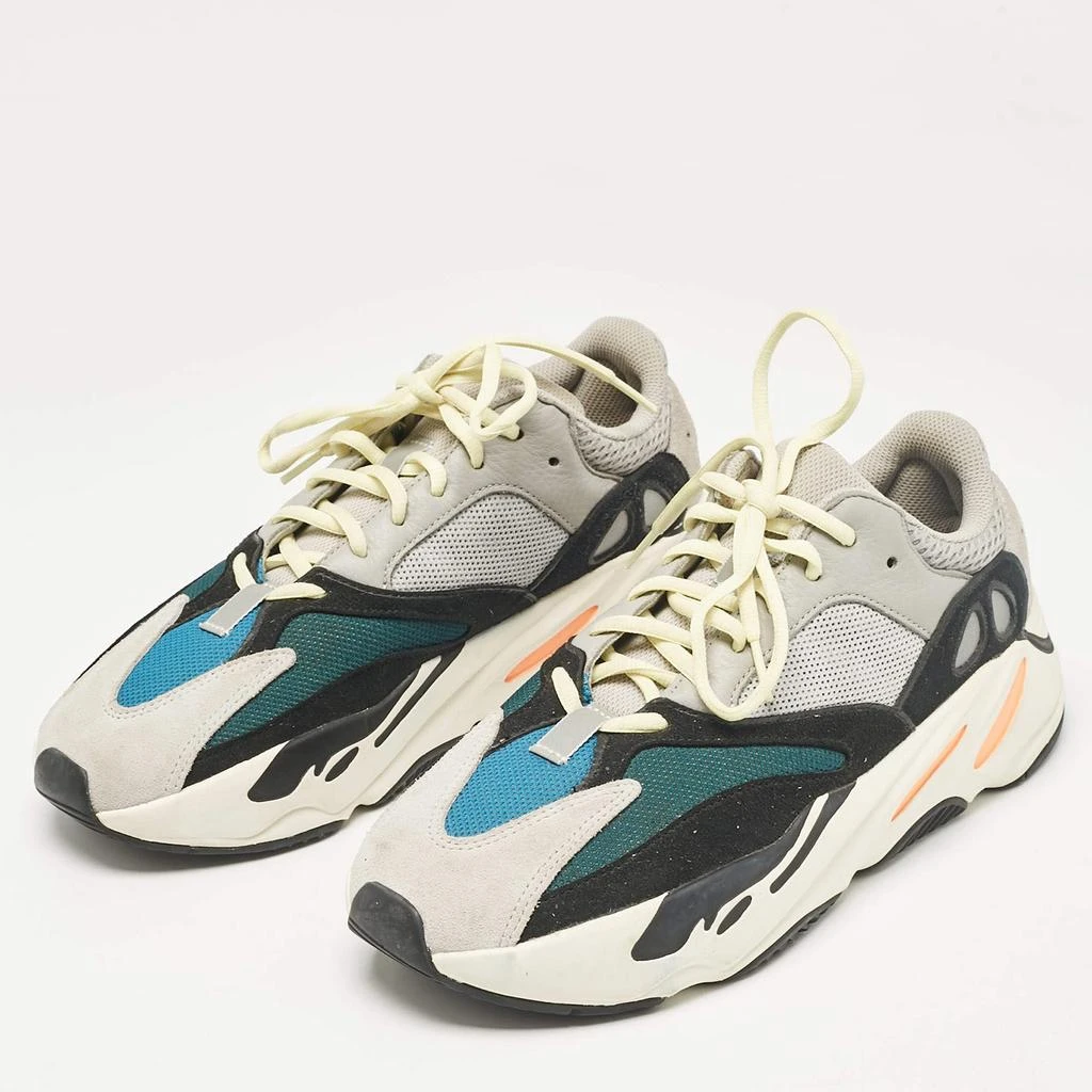 Shop Yeezy x Adidas Black/Grey Suede and Mesh Boost 700 Wave 