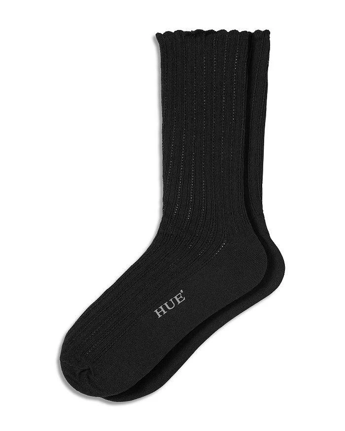 Hue Scalloped Pointelle Socks 2