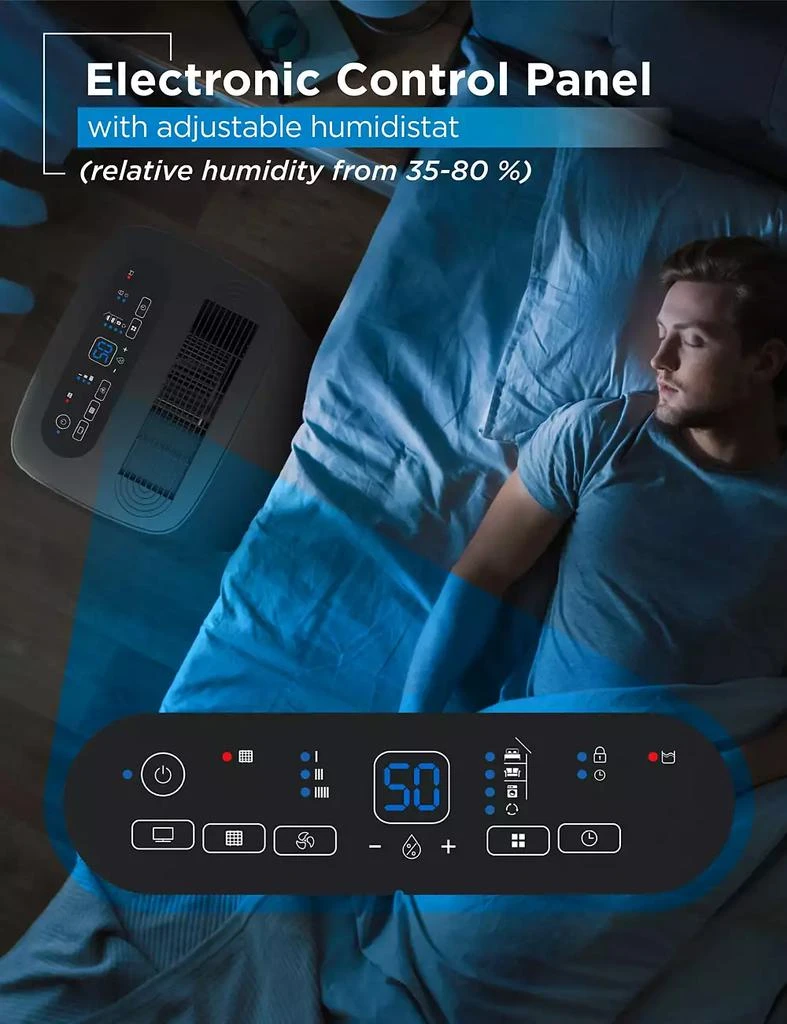 Commercial Cool 35 Pint Dehumidifier with Adjustable Humidistat, Portable, Home 
Kitchen, Basement Use, 3000 Sq. Ft. 3