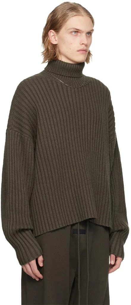 Essentials Gray Rib Turtleneck 2