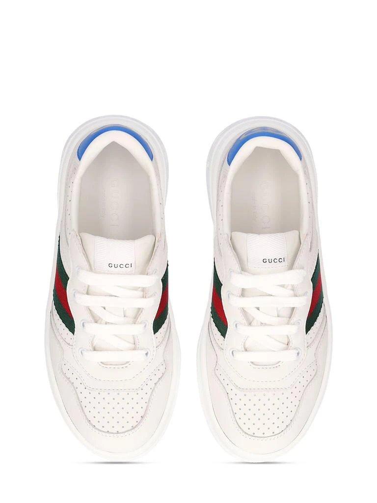 GUCCI Chunky B Leather Sneakers 1