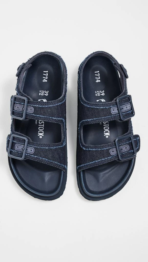 Birkenstock Milano Stone Washed Denim Sandals 4