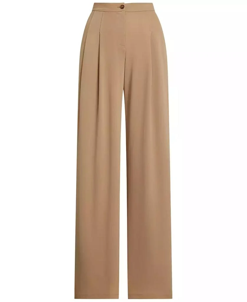 Ralph Lauren Women's Pleated Stretch Jersey Wide-Leg Pants, Regular & Petite 5