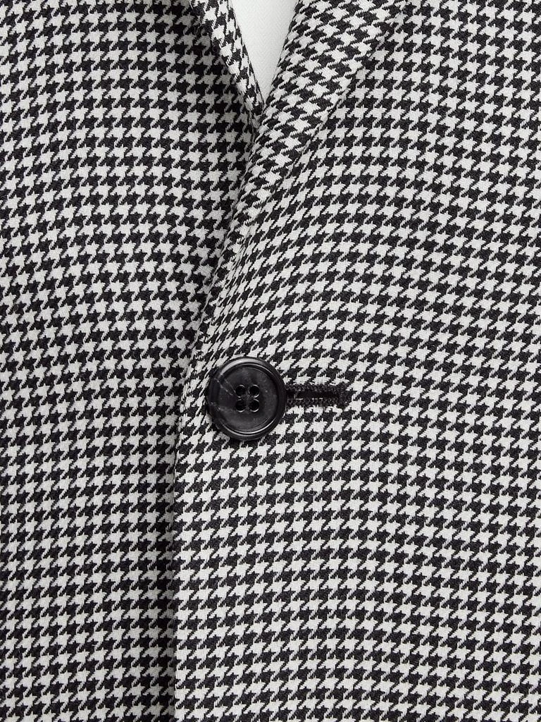 Paul Fredrick Wool Houndstooth Single Breasted Peak Lapel Sport Coat 5