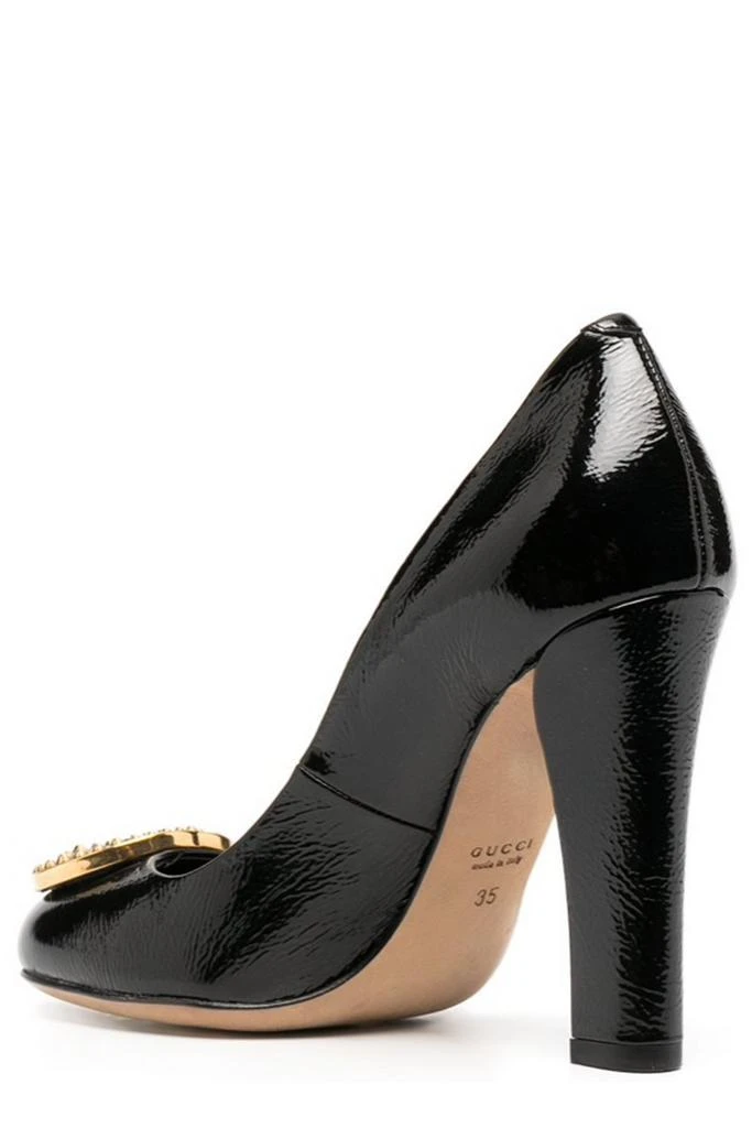 Gucci Gucci Logo Plaque High Heel Pumps 3