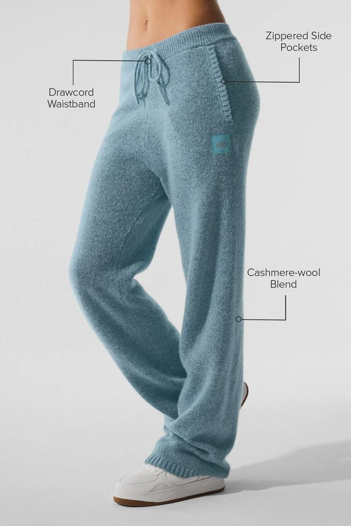 Alo New Class Cashmere Sweatpant - Bone Heather 2