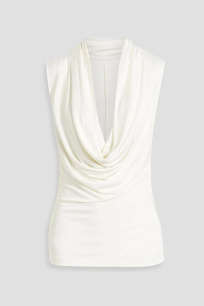 HELMUT LANG Draped satin-jersey top 1