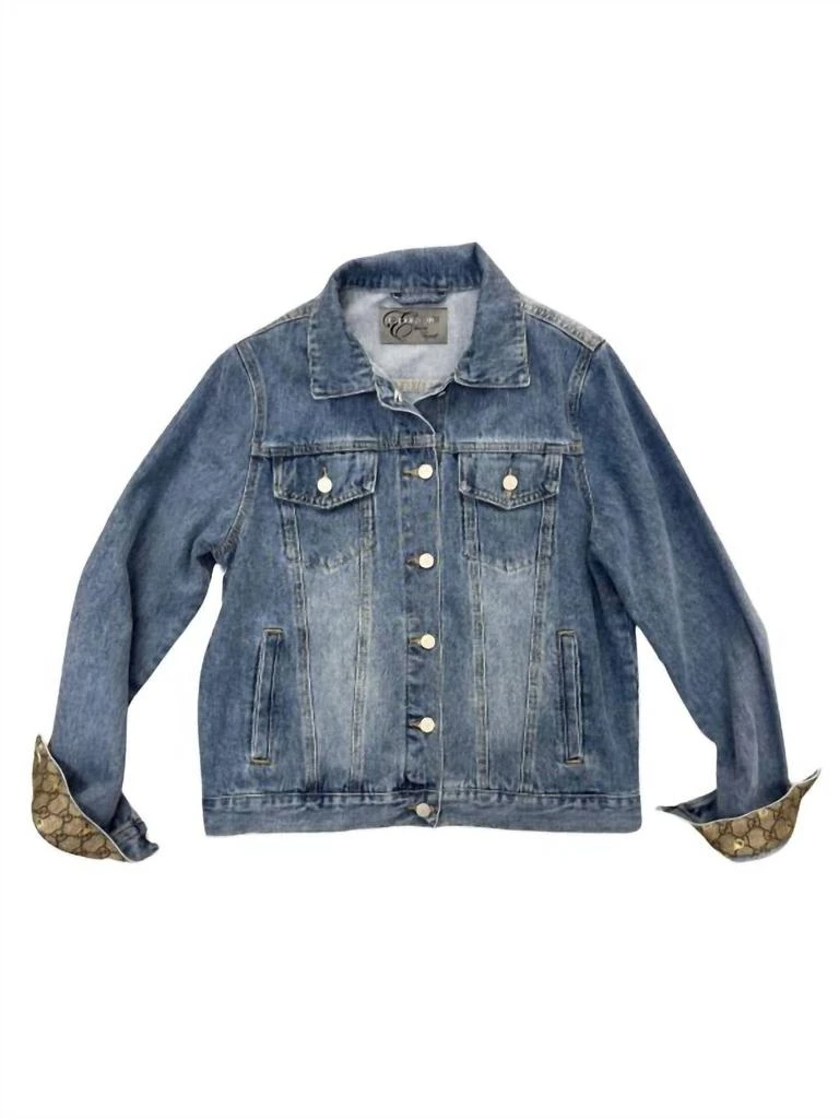 Elevazione Elevate Thyself Women's Gucci Silk Scarf Denim Jacket 1