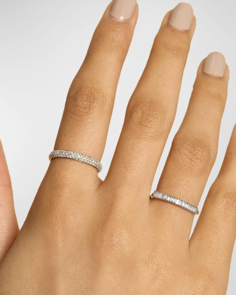 STONE AND STRAND Up and Down Baguette Diamond Line Band, Size 5-7 2