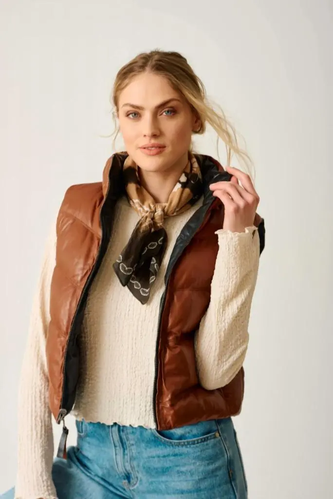 MAURITIUS Mauritius - Ellen Reversible Leather Vest