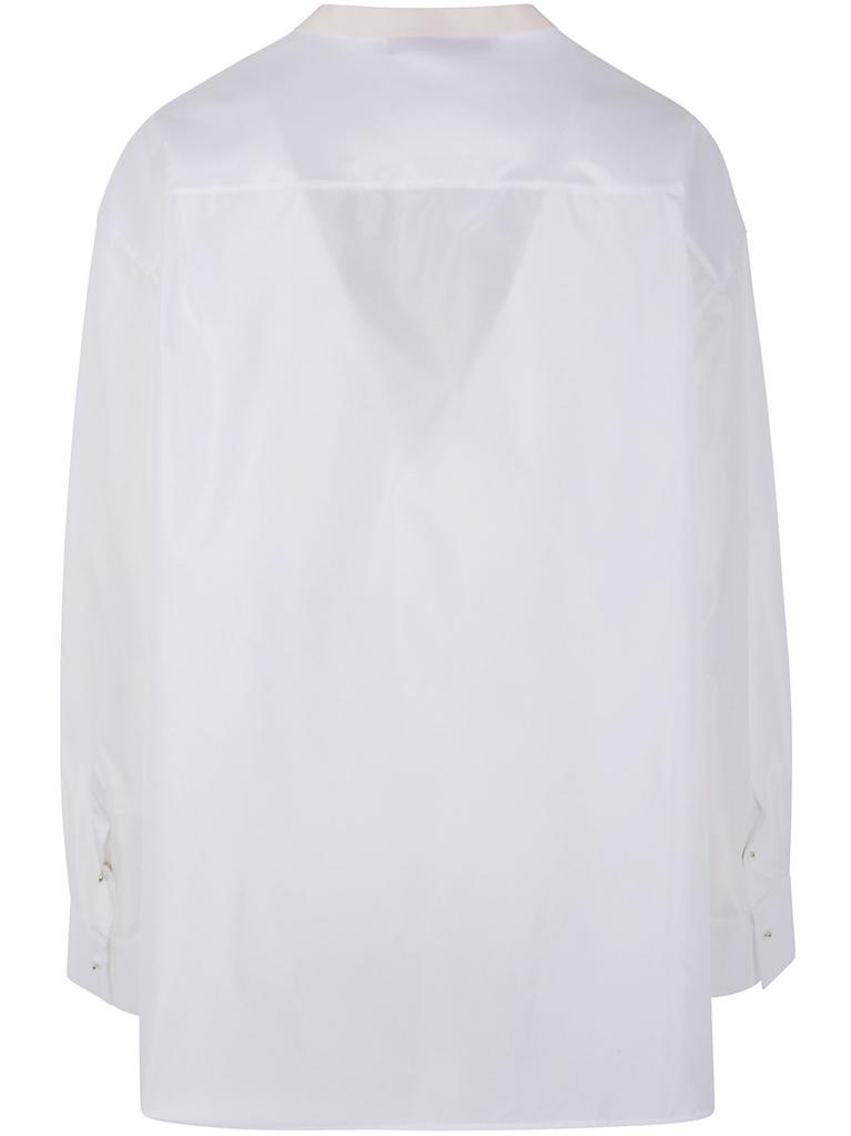 Carven Carven Straight Hem Satin Shirt