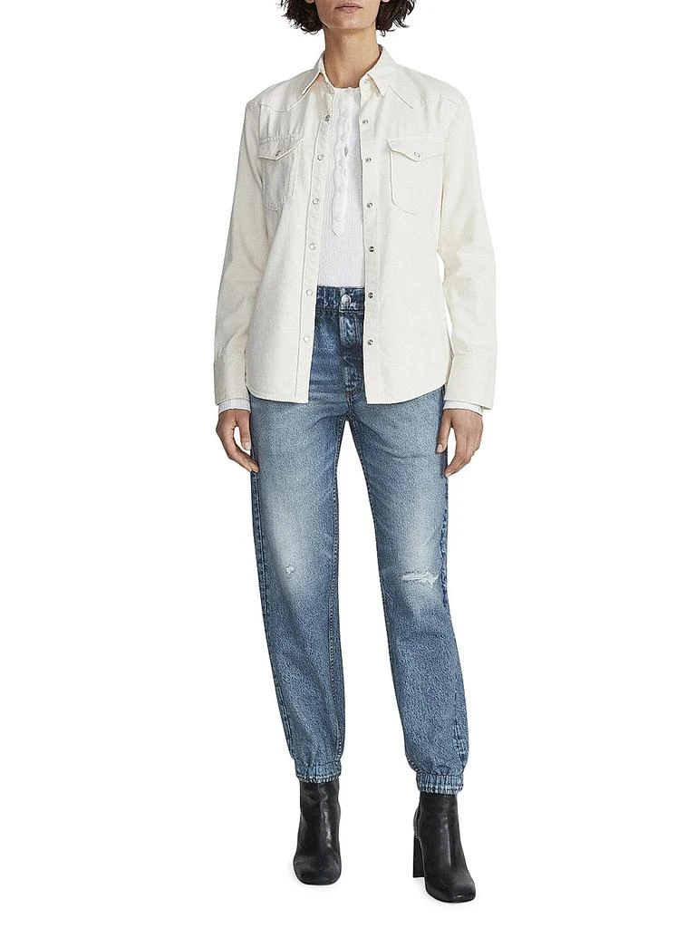 Rag & Bone Miramar Denim-Print Joggers 2