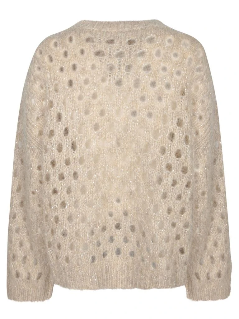 Brunello Cucinelli Brunello Cucinelli Crewneck Open-Knit Jumper 2