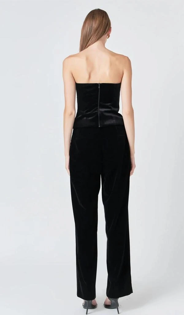 Endless Rose Endless Rose - Velvet Rhinestone Bustier Top 3