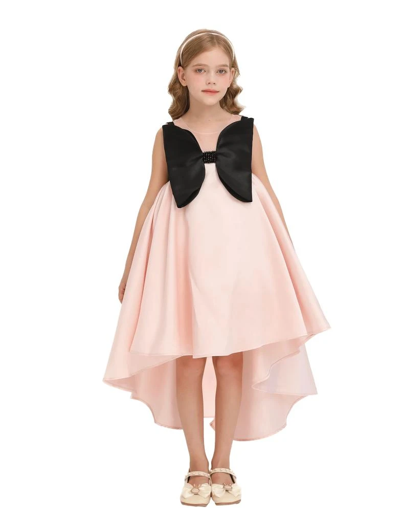 Tulleen Pink Dress Black Bow Ophelia Dress 1