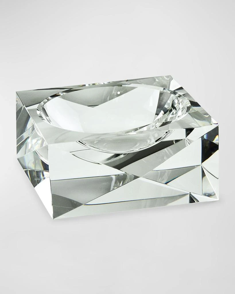 Tizo Clear Crystal Pyramid Diamond Bowl 1