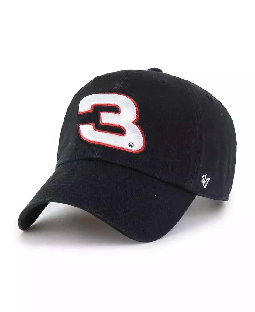 47 Brand Men's Black Austin Dillon Clean Up Adjustable Hat 1