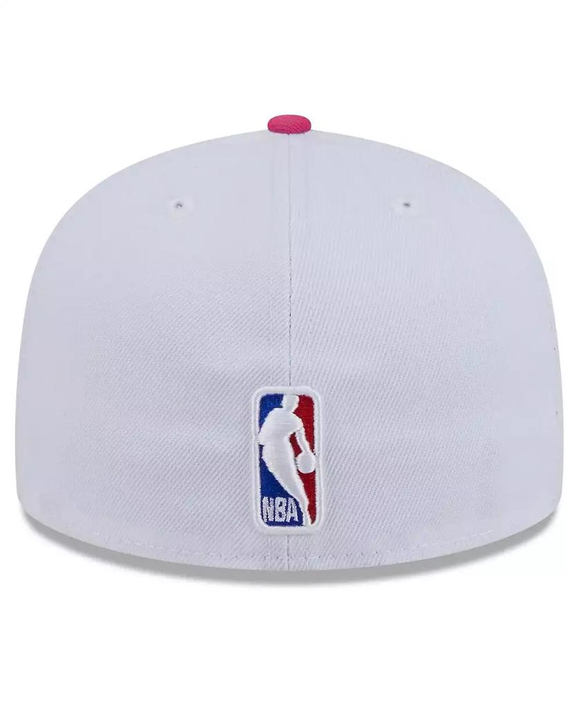 New Era Men's White Miami Heat 2024/25 City Edition Alternate 59FIFTY Fitted Hat