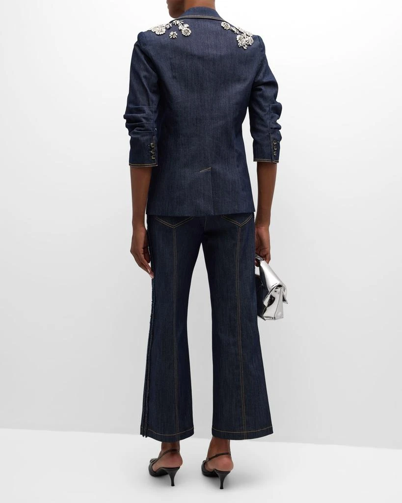 Cinq a Sept Francine Cropped Bootcut Denim Pants 4