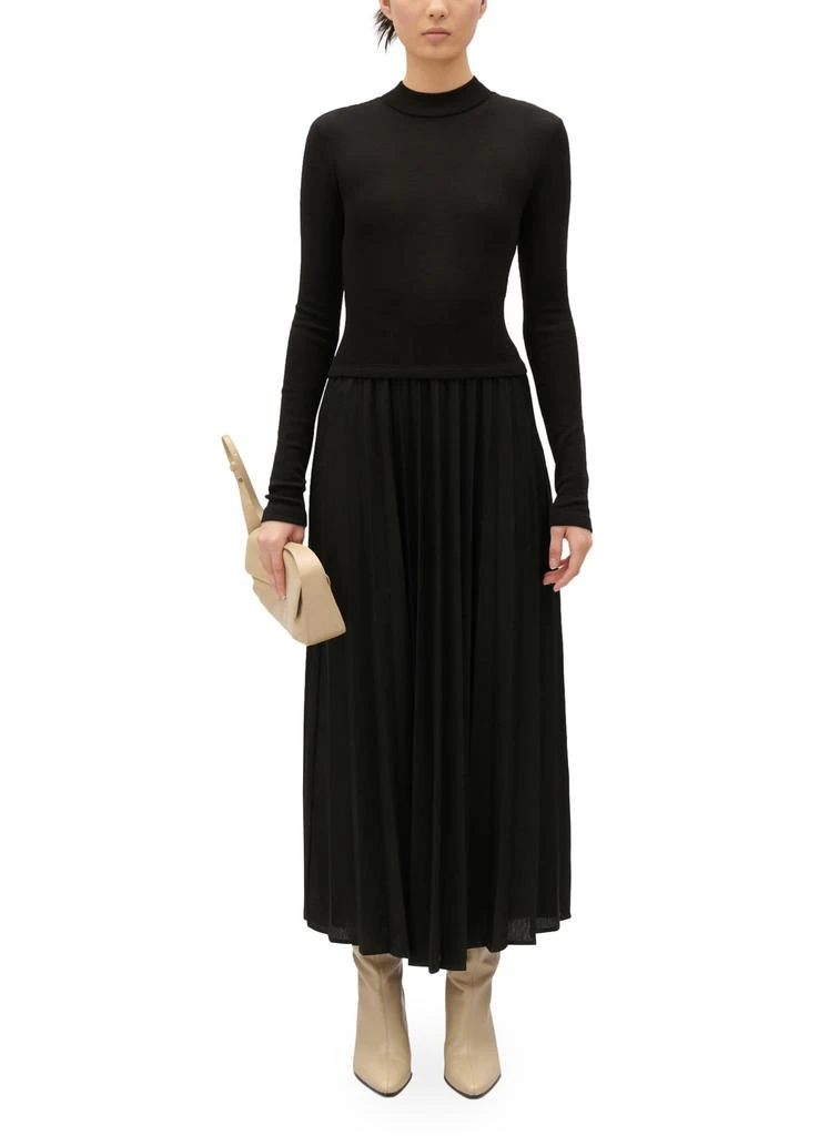 CLAUDIE PIERLOT Twist pleated knitted dress 5