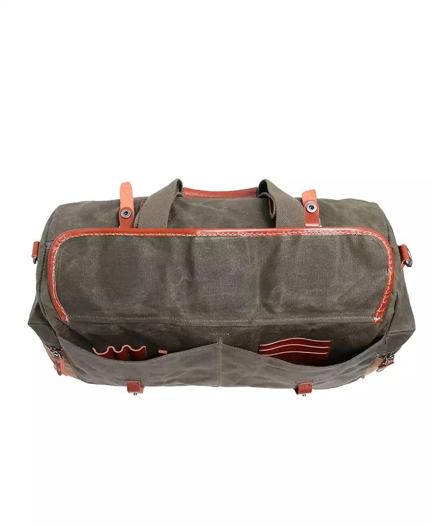 TSD BRAND Stone Creek Waxed Canvas Duffel Bag 3