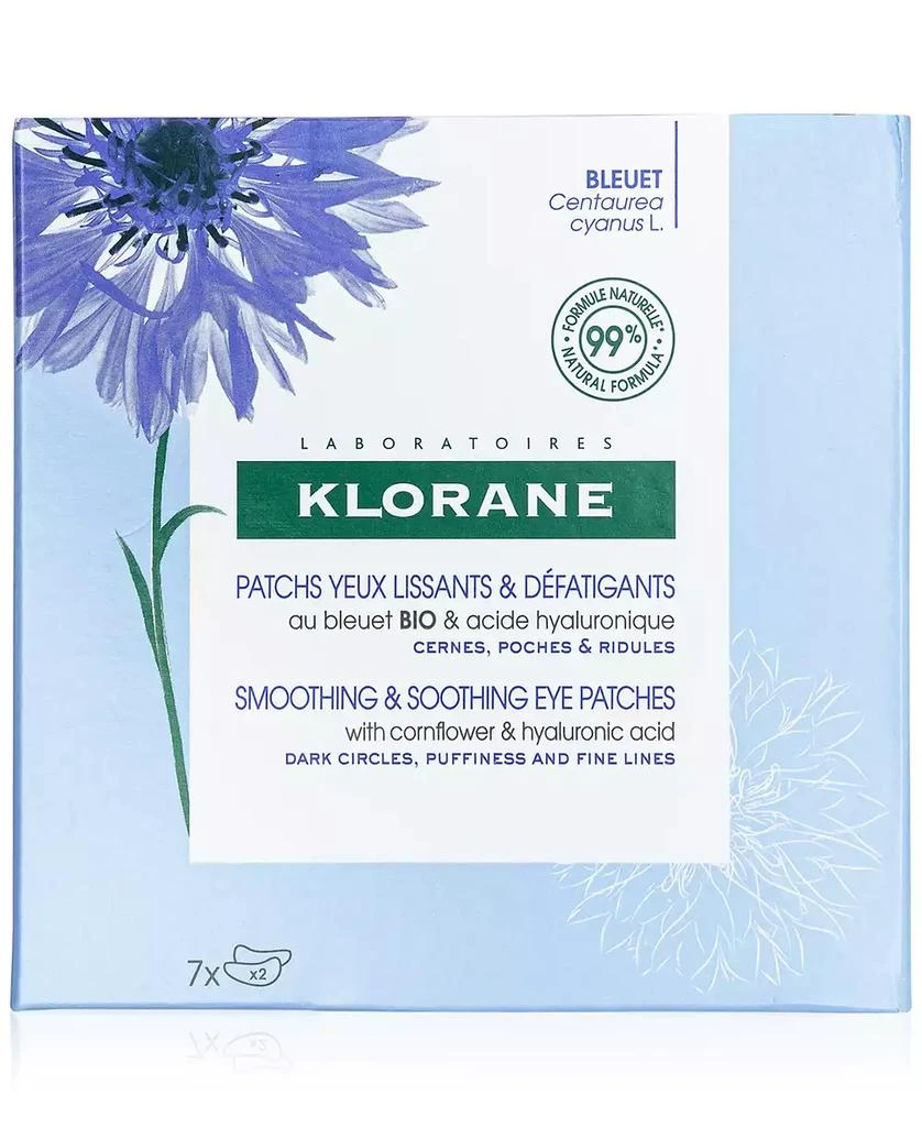 KLORANE Smoothing & Soothing Eye Patches With Cornflower & Hyaluronic Acid, 7-Pk. 3