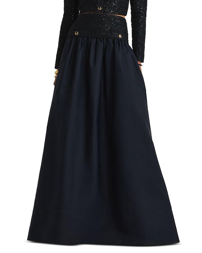 St. John Metallic Knit Maxi Skirt