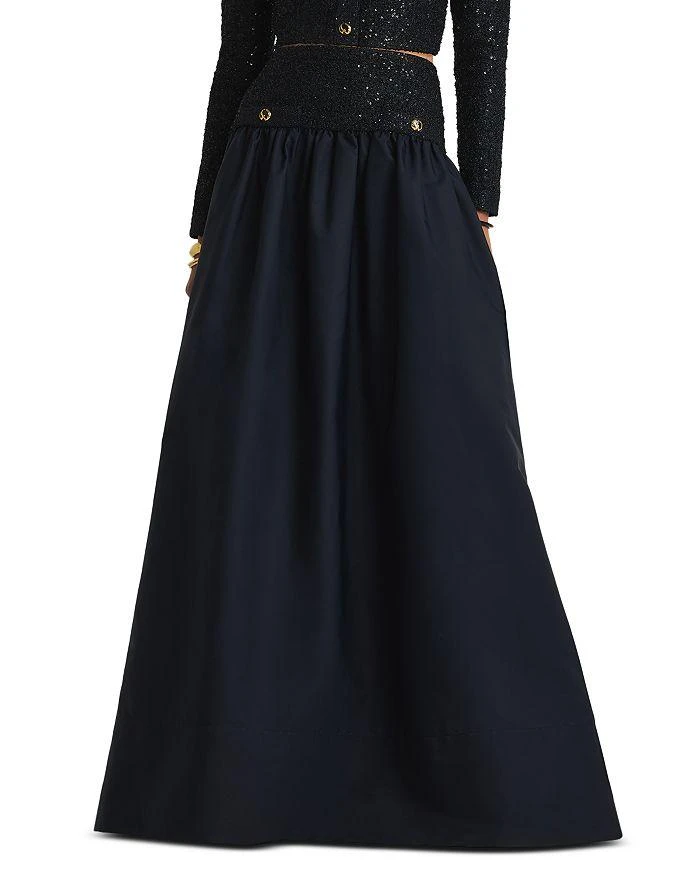 St. John Metallic Knit Maxi Skirt 1