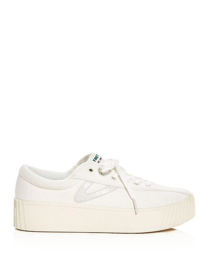 Tretorn Tretron Women's Nylite Bold Canvas Lace Up Platform Sneakers 2