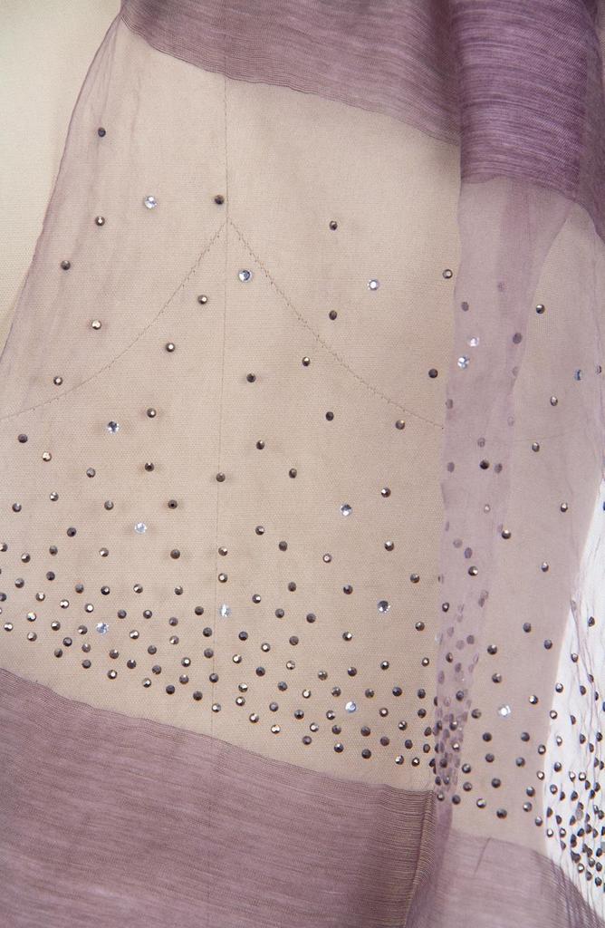 SAACHI Crystal Embellished Silk & Wool Scarf
