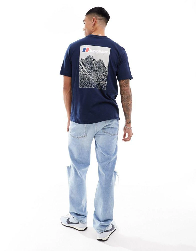 Berghaus Berghaus  mountain Lineation Short Sleeve T-Shirt in BLUE 1