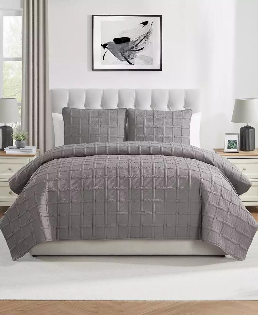 VCNY Home Solid Square 3-Piece Quilt Set