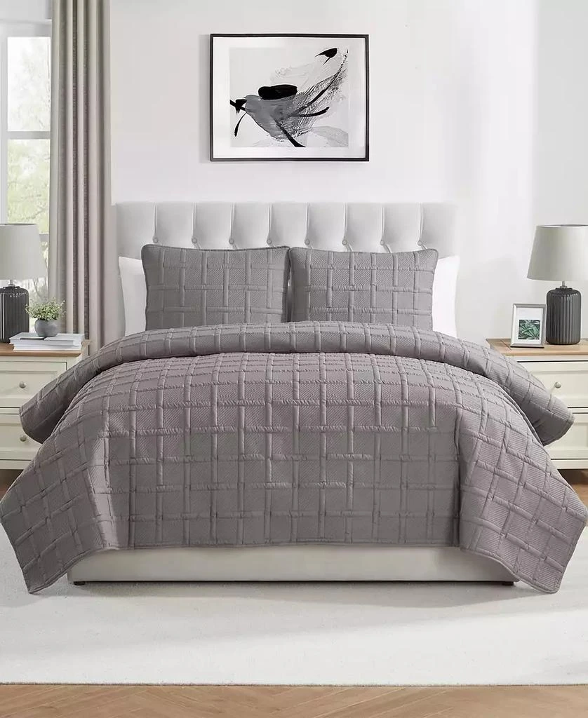 VCNY Home Solid Square 3-Piece Quilt Set 6