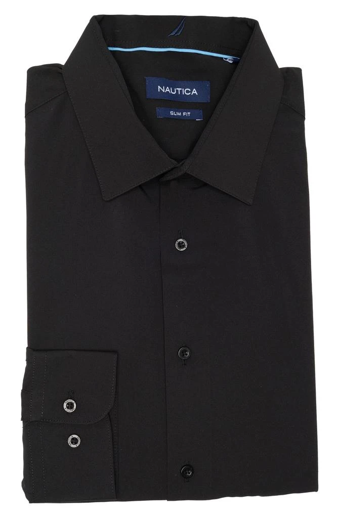 Nautica Slim Fit Solid Dress Shirt 1