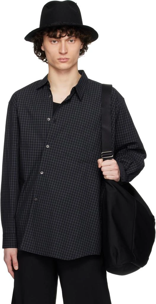Black Comme des Garçons Black Windowpane Shirt 1