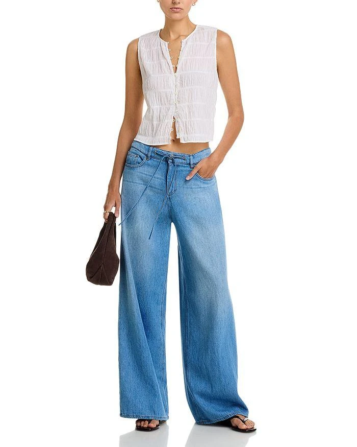 Kobi Halperin Leny Wide Leg Jeans in Light Indigo 2