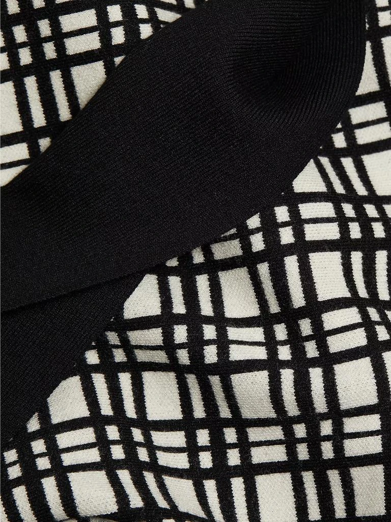 Toccin Peggy Windowpane Knit Sleeveless Midi-Dress 8