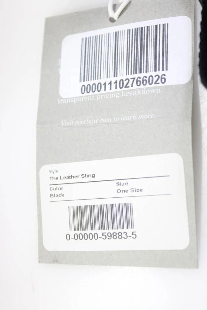 Everlane Womens The Italian Leather Sling  Black 5