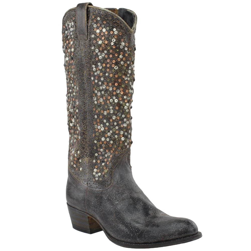 Frye Deborah Studded Tall Zippered Boots 2