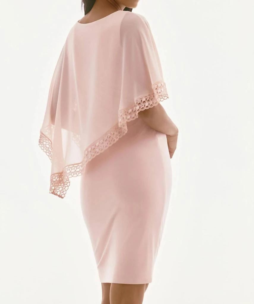 Joseph Ribkoff - Lace Trim Chiffon Overlay Sheath Dress – On Sale Now with  Up to 75% Off