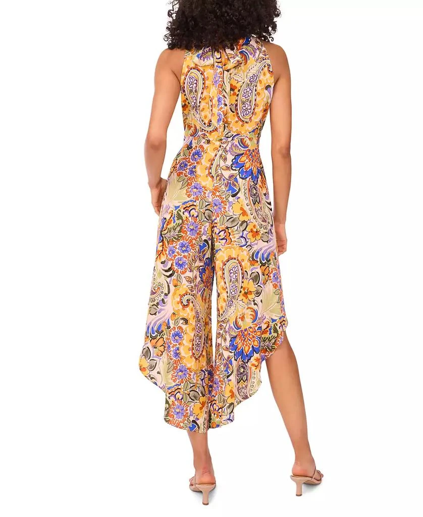 MSK Petite Printed Halter Wide-Leg Jumpsuit 3