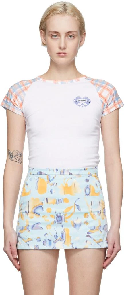 OK White Raglan Small Fit T-Shirt 1