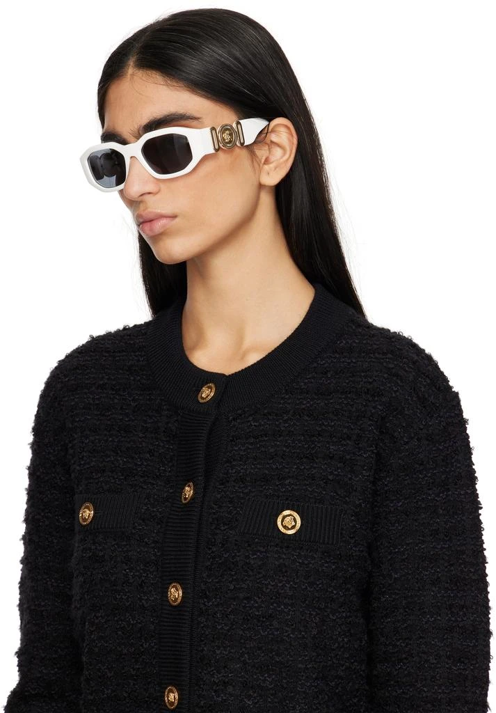 Versace White Medusa Biggie Sunglasses 4