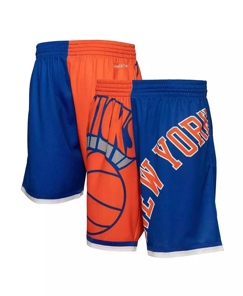 Mitchell & Ness Men's Blue New York Knicks Big Face 5.0 Fashion Shorts 1