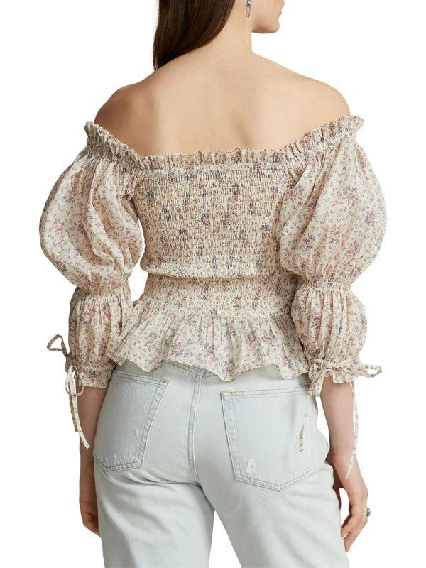 Ralph Lauren Liko Floral Smocked Blouse 3