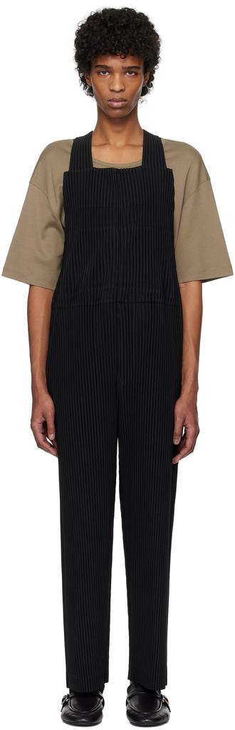 HOMME PLISSE ISSEY MIYAKE オールインワン Black Pleats Bottoms 1 Jumpsuit – On Sale Now with Up to 65% Off