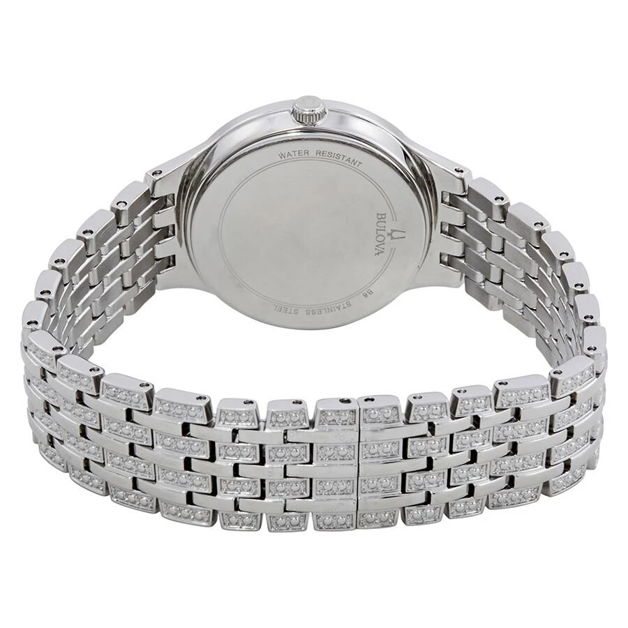 Bulova Crystal Silver Dial Ladies Watch 96L243 3