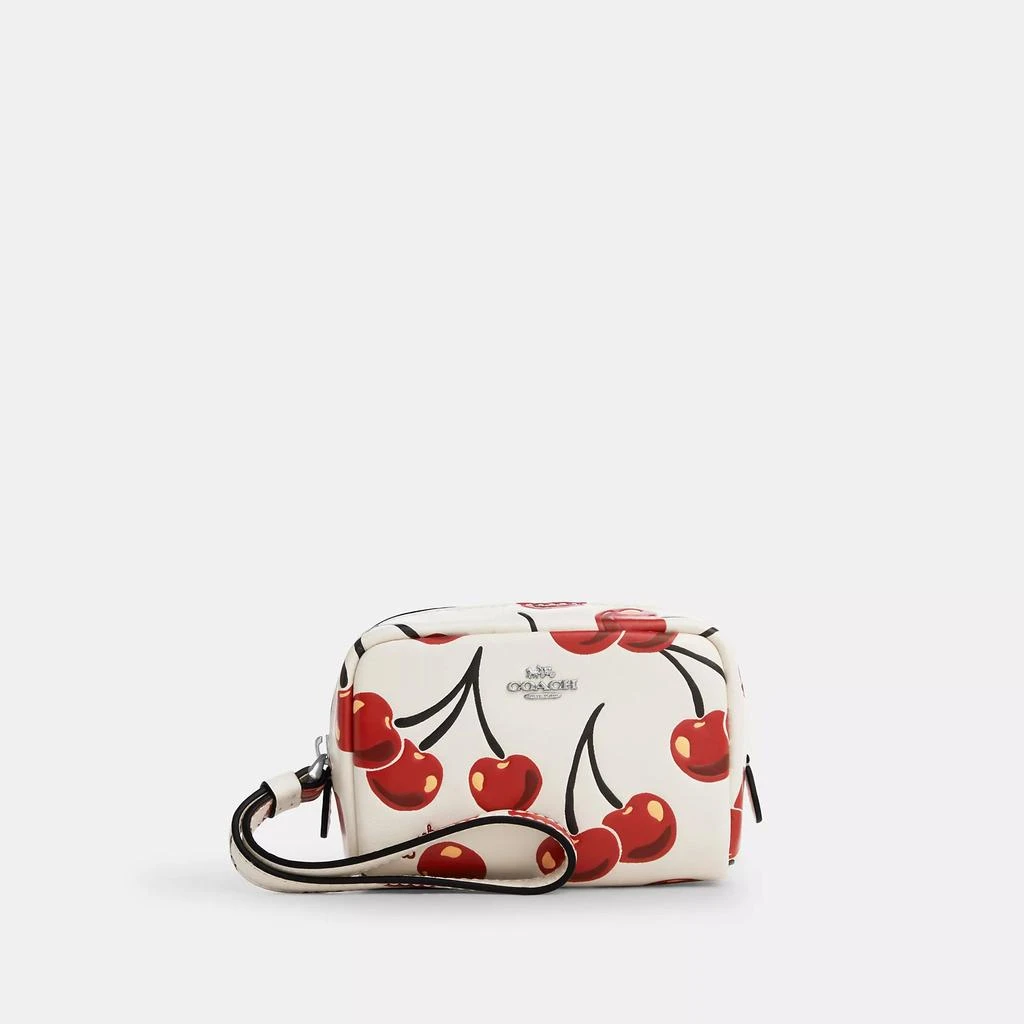 Coach Pouch Wristlet With Cherry Print 1