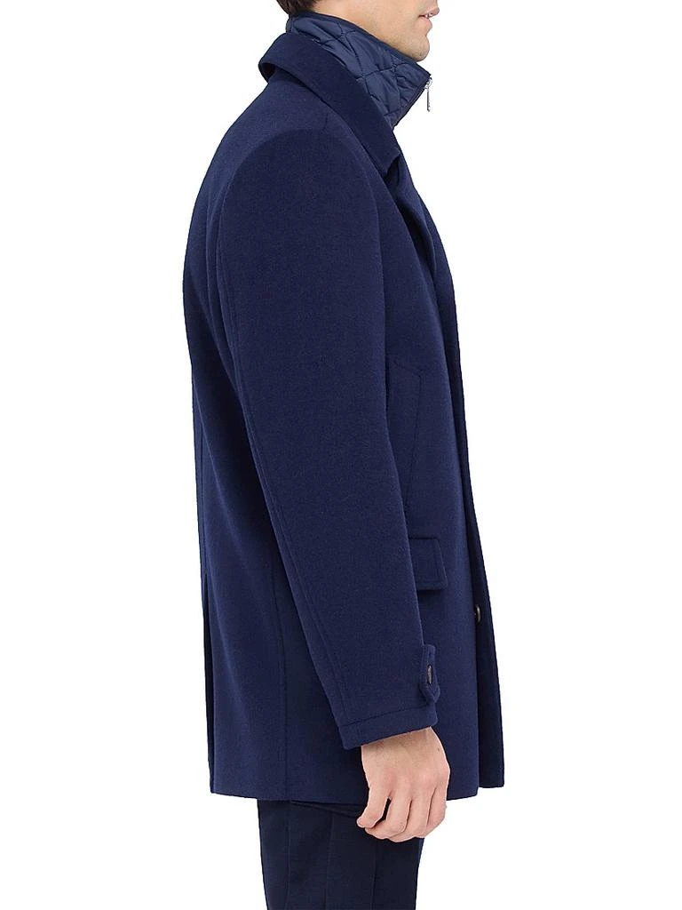 BUGATCHI Wool-Blend Double-Breasted Peacoat 4