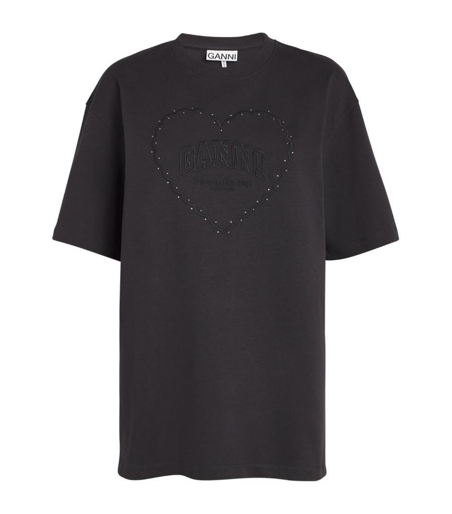 Tシャツ・カットソー Ganni Heart T-shirt GANNI(ガニー)】 HEART RELAXED TSHIRT|allureville OFFICIAL